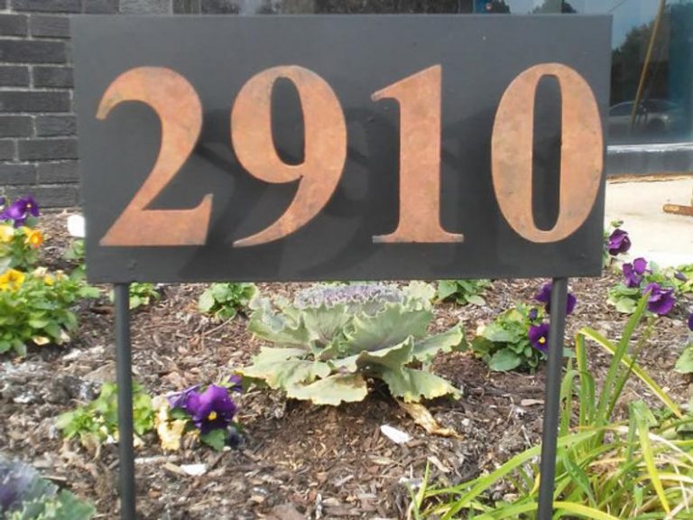 Large Address Sign – Circle City Metalworks