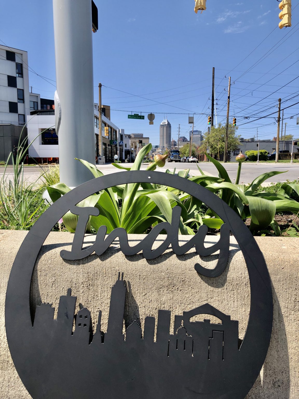 Indy Skyline Circle Sign - Circle City Metalworks