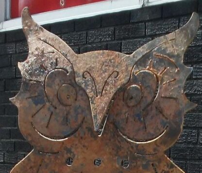 Owl Yard Art – Sculpture - Circle City Metalworks